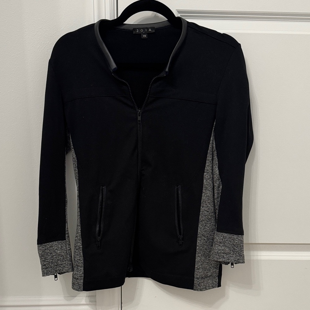 Joia Black and Grey Athletic Jacket